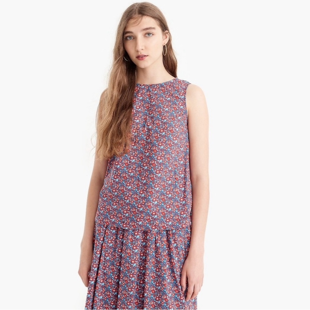 J. Crew‎ x Liberty Sleeveless Tank Top in Betsy Ann Floral